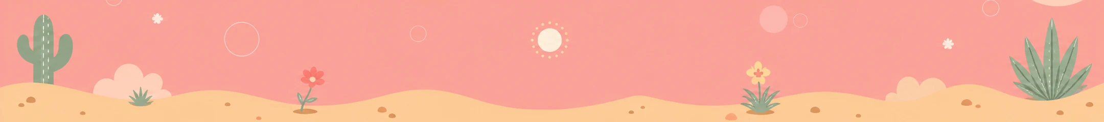 Cacty desert status-bar background